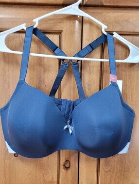 NWT | Cacique Navy Blue Lightly-Lined Balconette Bra 42E (42DD)
